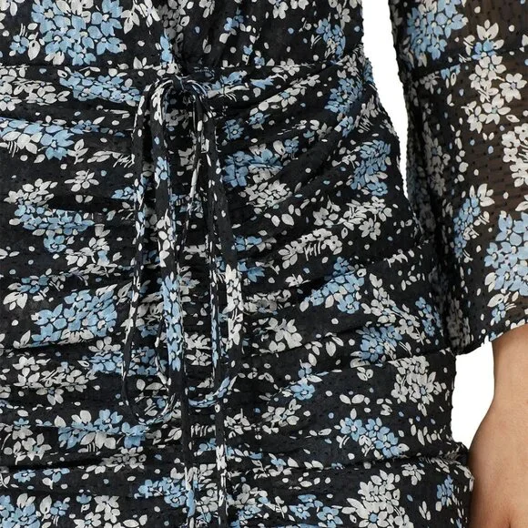 Veronica Beard, Black Multi Sean Dress Size 8 - Picture 4 of 11